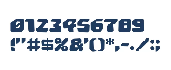 Astropolis Rough Font OTHER CHARS