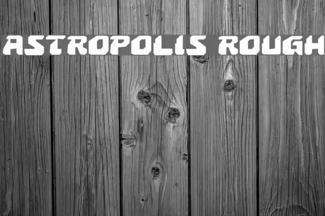 Astropolis Rough Font examples