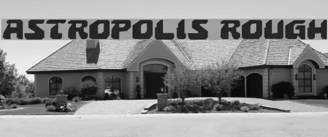 Astropolis Rough Font examples