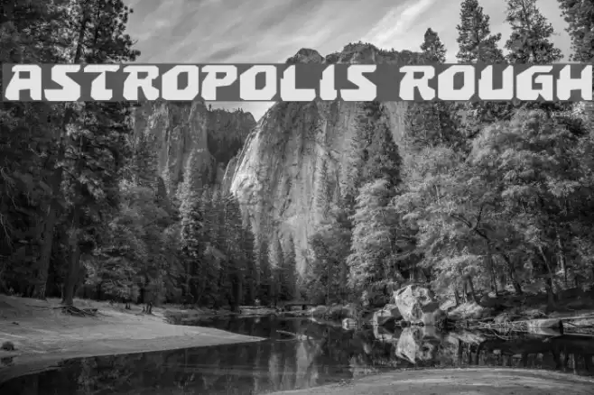 Astropolis Rough Font examples