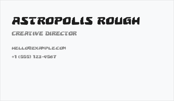 Astropolis Rough Business Card