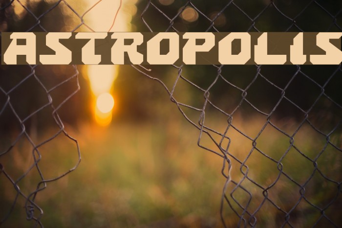 Astropolis Font examples