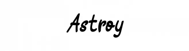 Astroy  les polices de caract&egrave;res gratuit t�l�charger