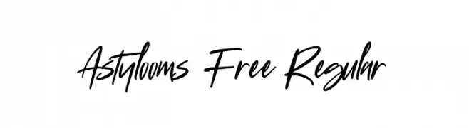Astylooms Free Regular  Frei Schriftart Herunterladen
