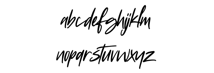 Astylooms Free Regular Font LOWERCASE