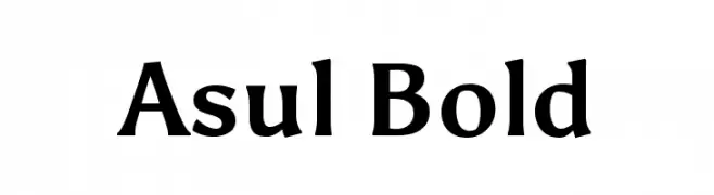 Asul Bold  नि: शुल्क फ़ॉन्ट्स डाउनलोड