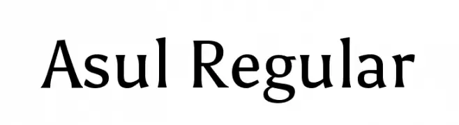 Asul Regular  Frei Schriftart Herunterladen