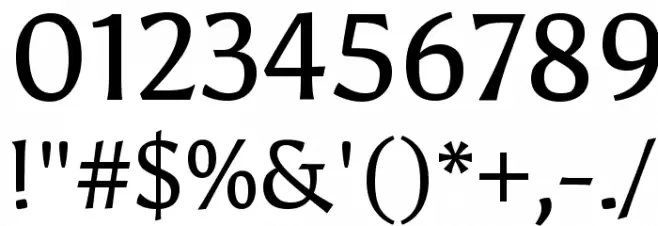 Asul Regular Font OTHER CHARS