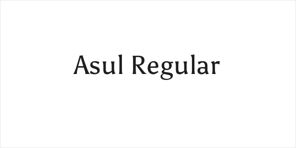 Asul Regular Logo