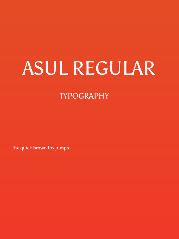 Asul Regular Poster