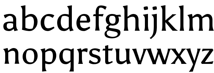 Asul Regular Font LOWERCASE