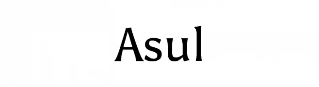 Asul  font caratteri gratis