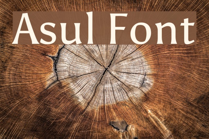 Asul Font examples
