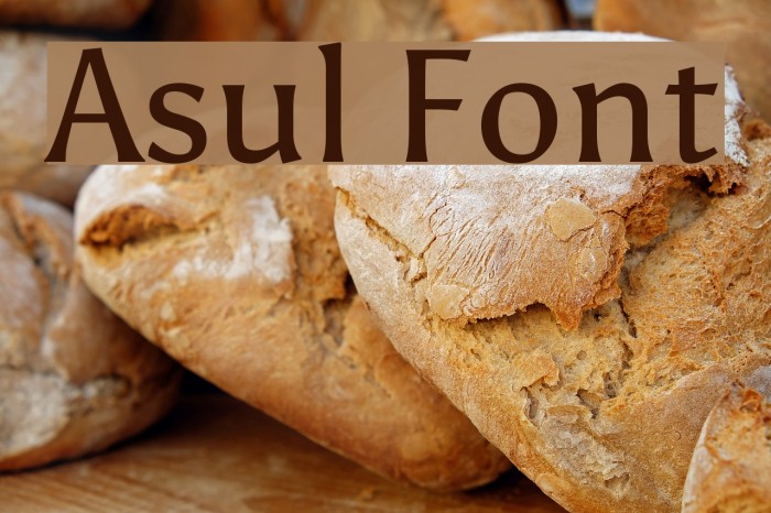 Asul Font examples