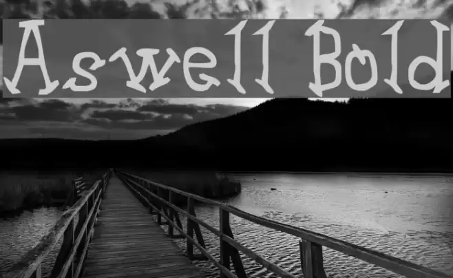 Aswell Bold Font examples