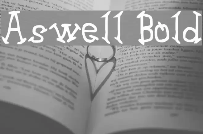 Aswell Bold Font examples