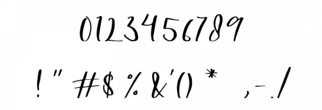 Asya Font OTHER CHARS