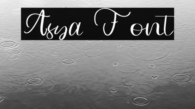 Asya Font examples
