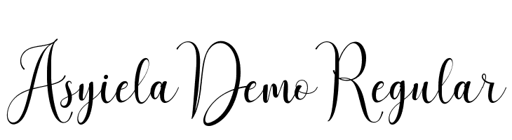 Asyiela Demo Regular  免费字体下载
