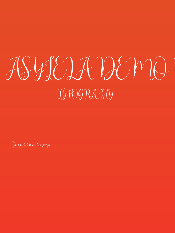 Asyiela Demo Regular Poster