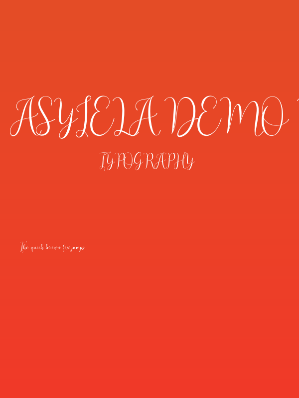 Asyiela Demo Regular Poster