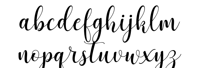Asyiela Demo Regular Font LOWERCASE