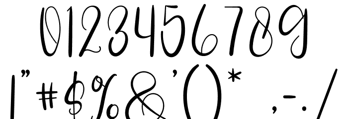 Asyifa Font OTHER CHARS