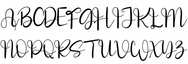 Asyifa Font UPPERCASE
