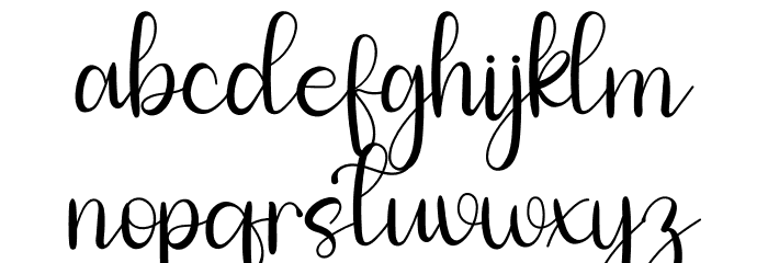 Asyifa Font LOWERCASE