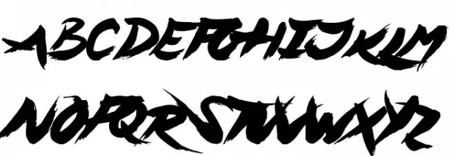 Asylum Mansion Schriftart Groß
