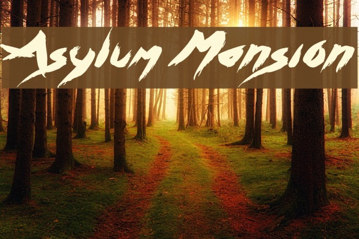 Asylum Mansion Font examples