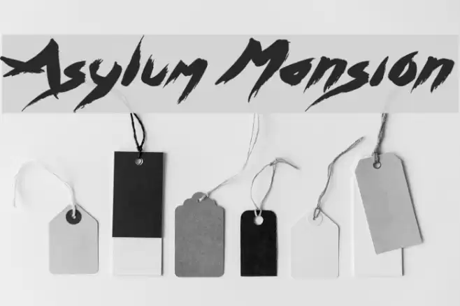 Asylum Mansion Font examples