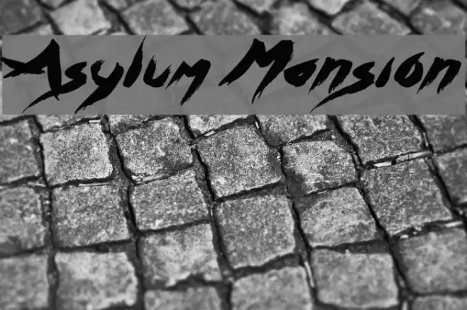 Asylum Mansion Font examples