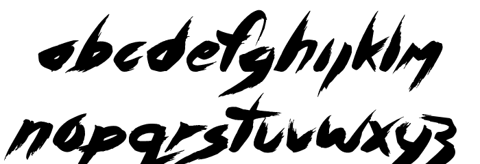 Asylum Mansion Font LOWERCASE