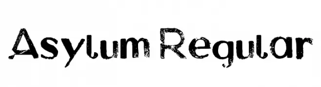 Asylum Regular  नि: शुल्क फ़ॉन्ट्स डाउनलोड