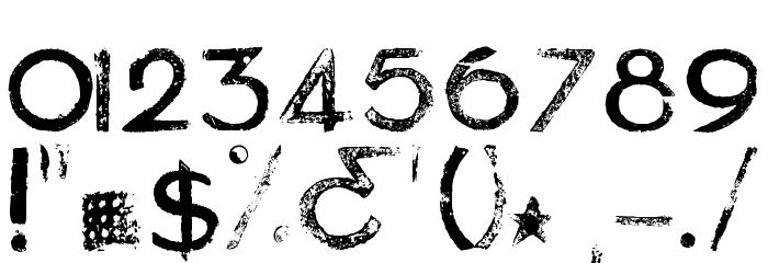 Asylum Regular Font OTHER CHARS