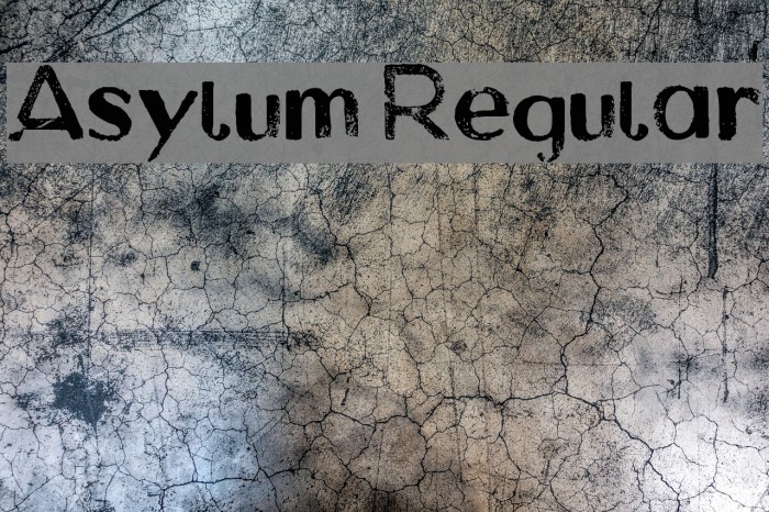 Asylum Regular Font examples