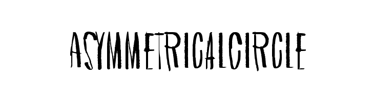 Asymmetrical Circle Шрифта