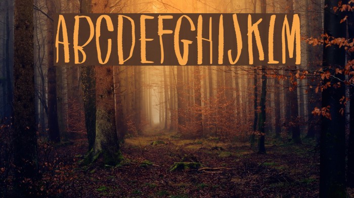 Asymmetrical Circle Font examples