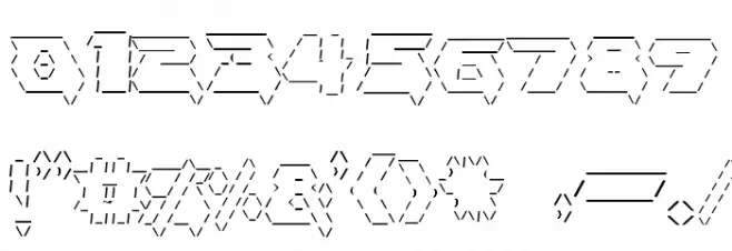 asciid Font OTHER CHARS