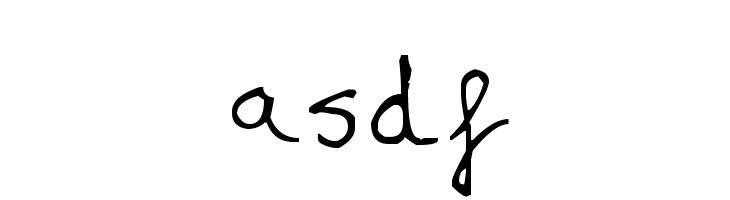 asdf Шрифта