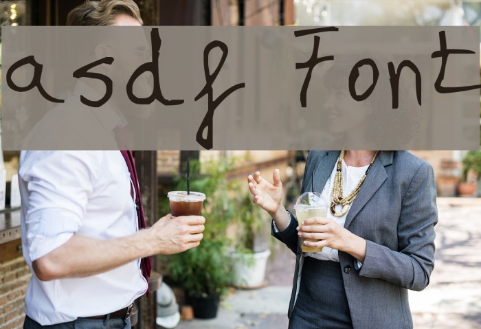 asdf Font examples