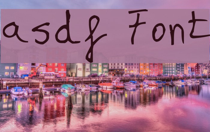 asdf Font examples