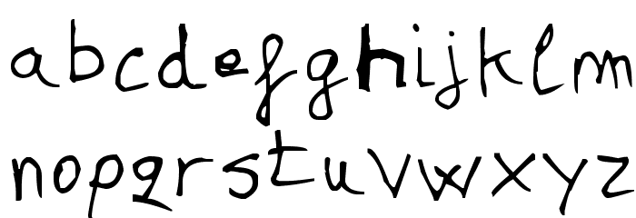asdf Font LOWERCASE
