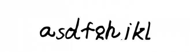 asdfghjkl  Frei Schriftart Herunterladen