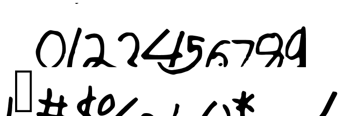 asdfghjkl Font OTHER CHARS