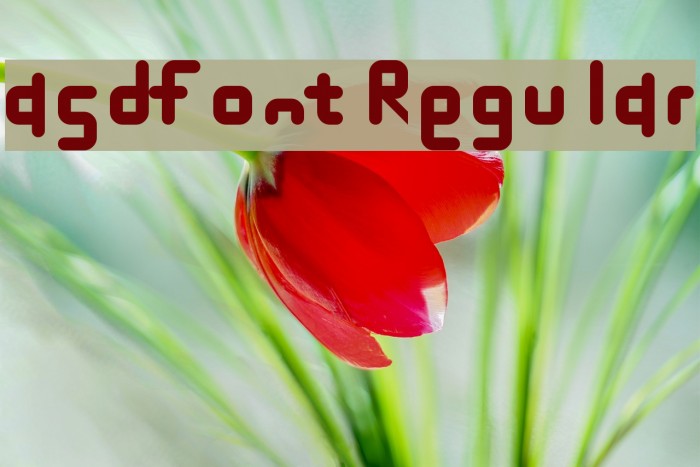 asdfont Regular Font examples
