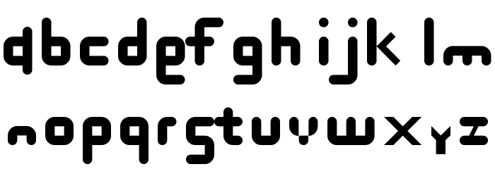 asdfont Regular Font LOWERCASE