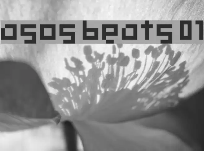 asos beats 01 Font examples