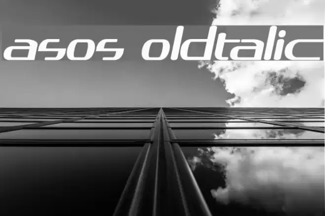 asos19101357 BoldItalic Font examples